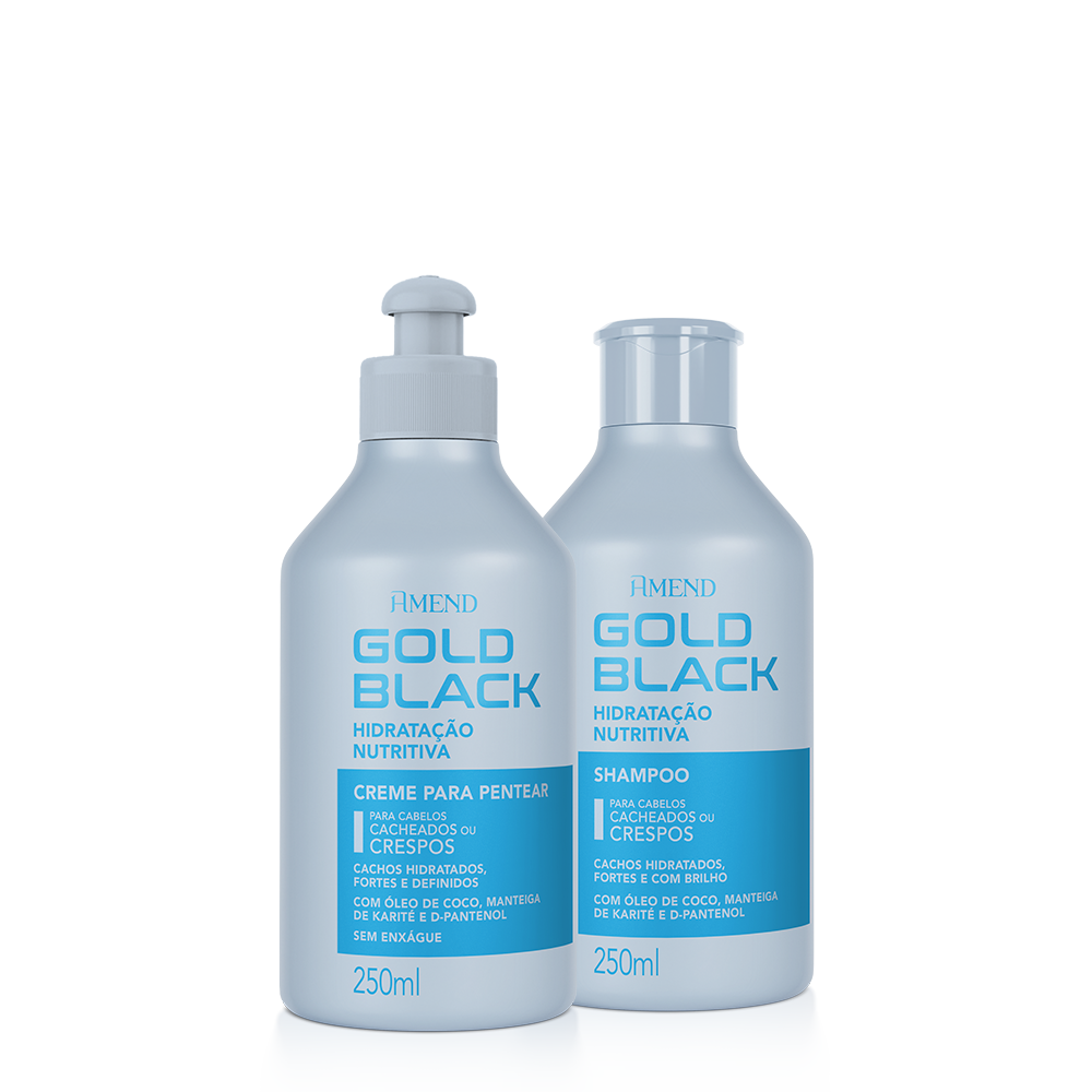 Kit Amend Gold Black Hidratação Nutritiva | 2 produtos